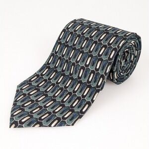 Vtg Nordstrom J.Z. Richards Men's Silk Necktie Tie Abstract‎ Geometric Pattern
